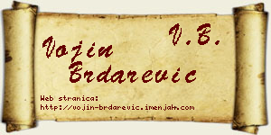 Vojin Brdarević vizit kartica